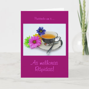 Portuguese: Get well-As melhoras! Card