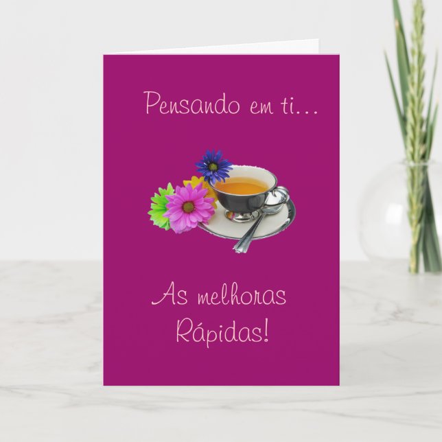 Portuguese: Get well - As melhoras! Card (Front)