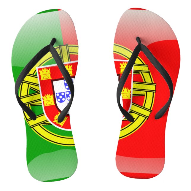 Portuguese glossy flag thongs (Footbed)