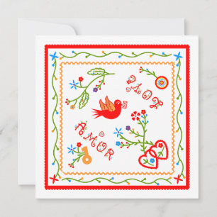 Portuguese handkerchiefs wedding anniversary invitation
