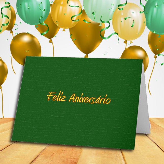 Portuguese Happy Birthday Card (Creator Uploaded)