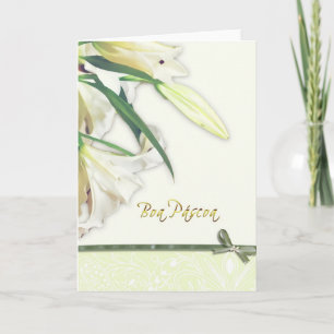 portuguese happy easter, Boa Páscoa Holiday Card