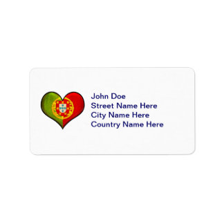Portuguese heart label
