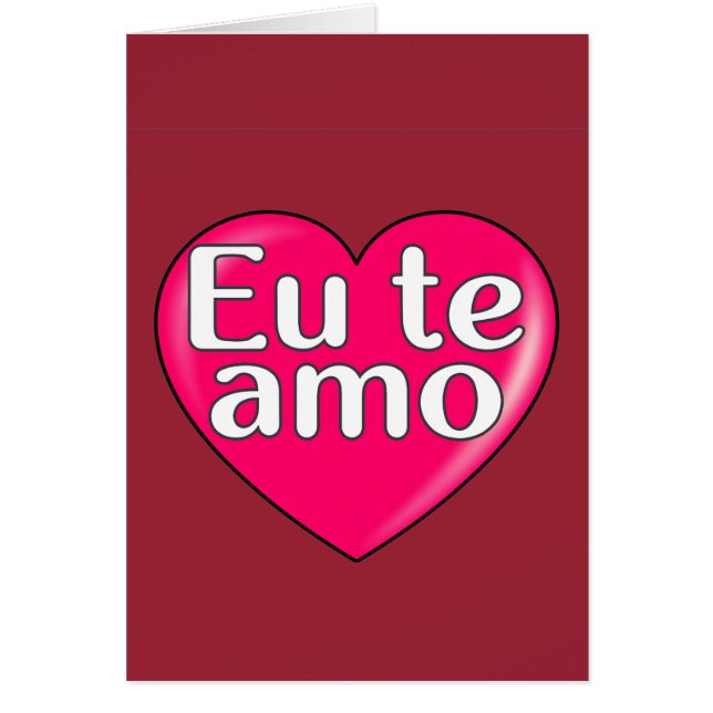 Portuguese - I love you (Front)