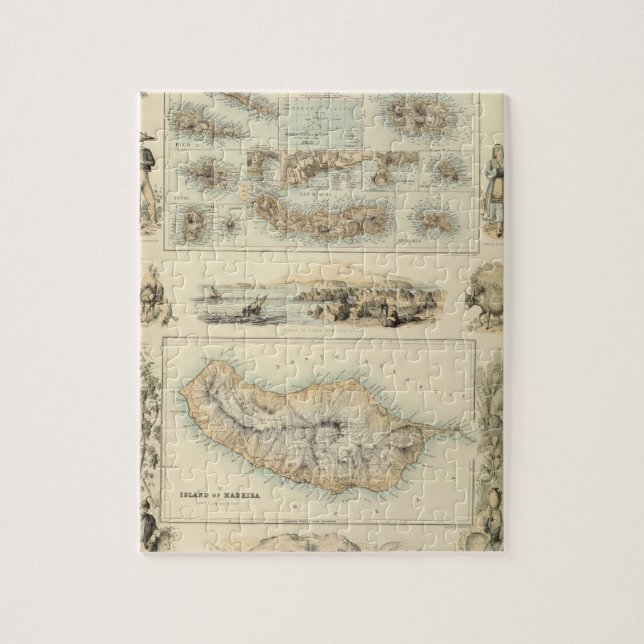 Portuguese Islands in the Atlantic Ocean Jigsaw Puzzle (Vertical)