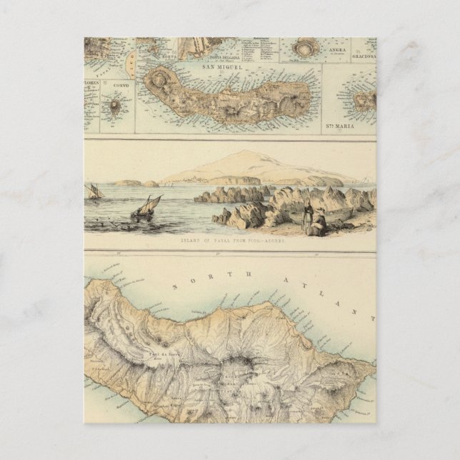 Portuguese Islands in the Atlantic Ocean Postcard (Front)
