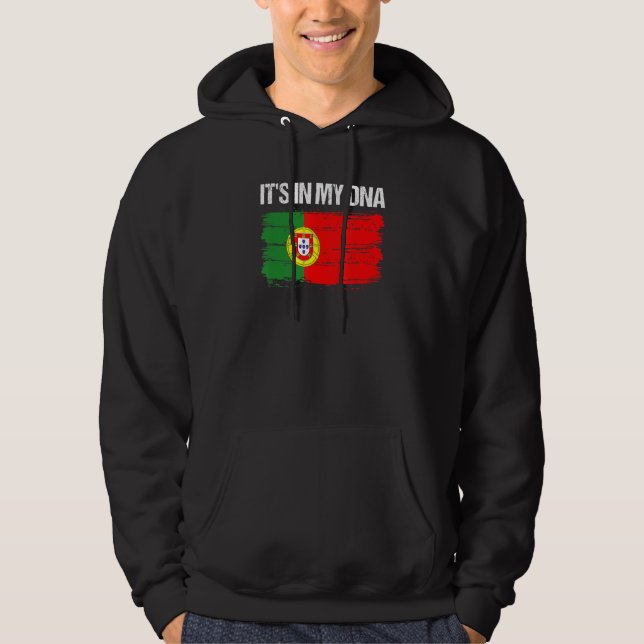 Portuguese It's In My DNA Portugal Flag Hoodie (Front)