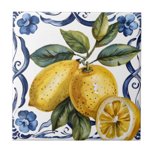 Portuguese Lemon Mediterranean Ceramic Tile