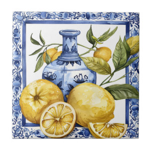 Portuguese Lemon Mediterranean Ceramic Tile