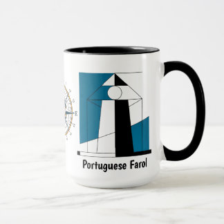 Portuguese Lighthouse Mug – Modern Farol Art Coffe