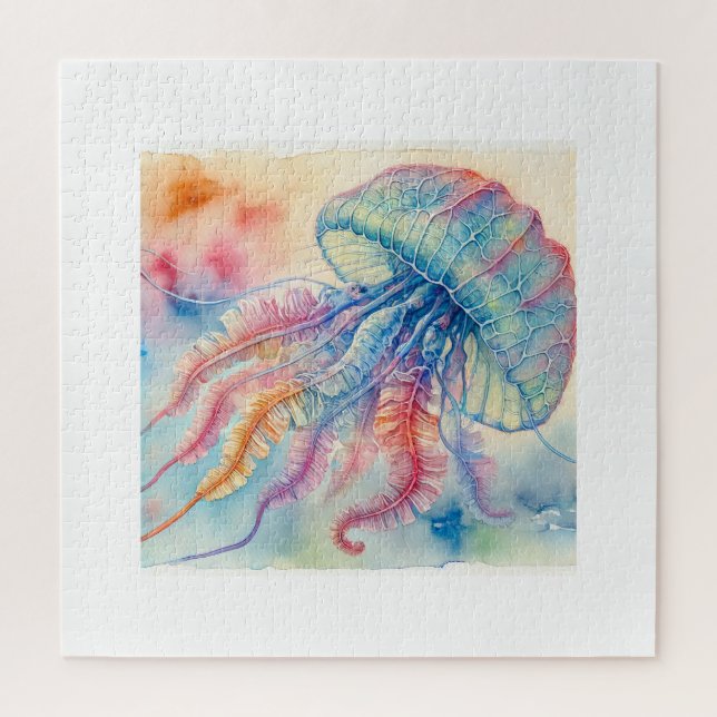Portuguese Man O War 180724AREF118 - Watercolor Jigsaw Puzzle (Vertical)