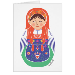 Portuguese Matryoshka Card