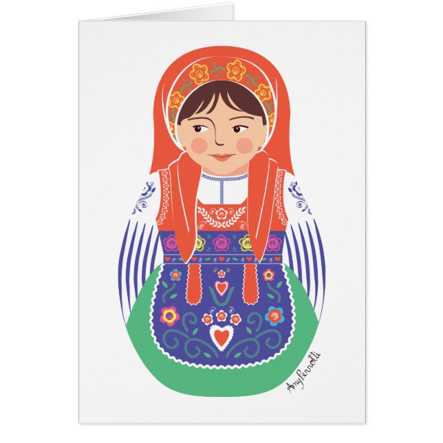 Portuguese Matryoshka Card (Front)
