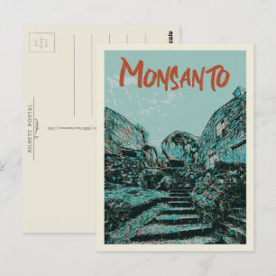 Portuguese Monsanto traditional village Postcard