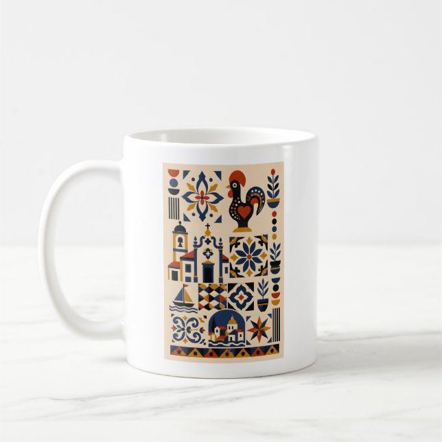 Portuguese Mosaic Coffee Mug (Left)