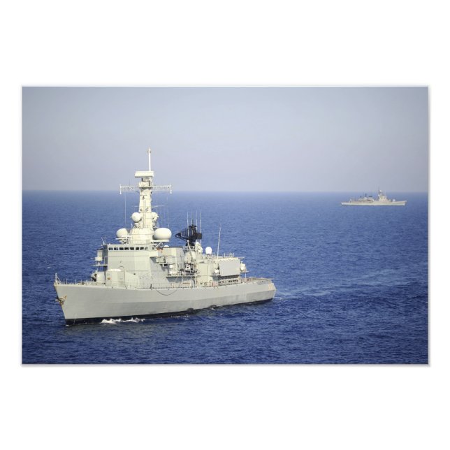 Portuguese navy frigate NRP Bartolomeu Dias Photo Print (Front)