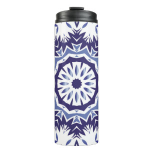 Portuguese ornamental azulejo ceramic. Minimal des Thermal Tumbler