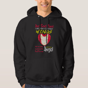 Portuguese Podengo Pequeno Angel Without Wings Hoodie