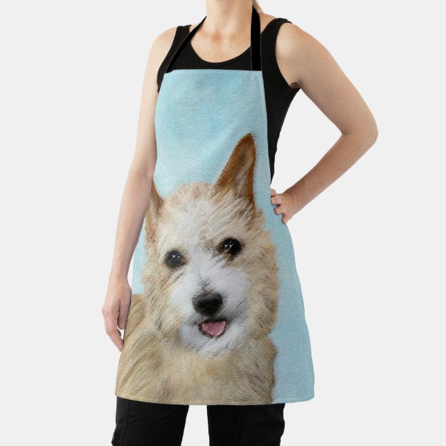 Portuguese Podengo Pequeno Painting - Original Art Apron (Insitu)