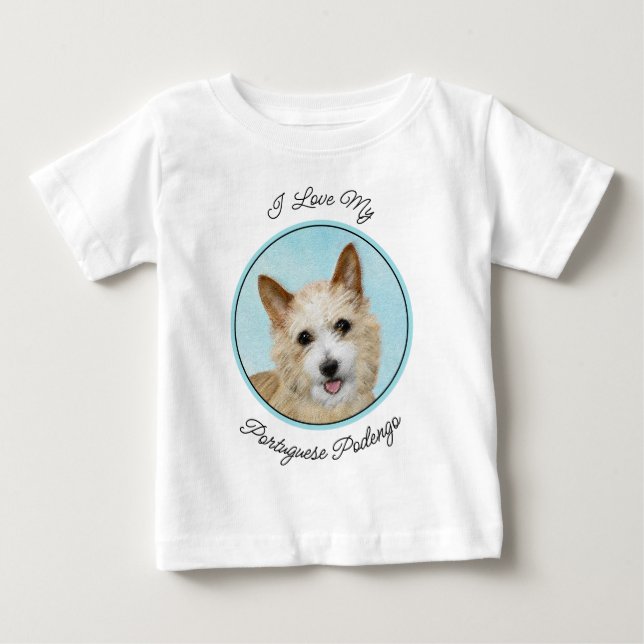 Portuguese Podengo Pequeno Painting - Original Art Baby T-Shirt (Front)