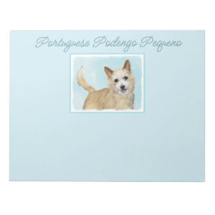 Portuguese Podengo Pequeno Painting - Original Art Notepad