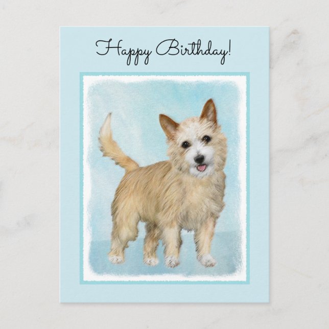 Portuguese Podengo Pequeno Painting - Original Art Postcard (Front)