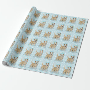 Portuguese Podengo Pequeno Painting - Original Art Wrapping Paper