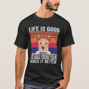 Portuguese Podengo Pequenos Makes Your Life Good V T-Shirt