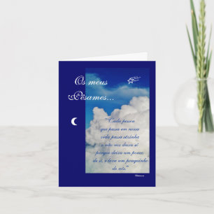Portuguese: Poem: Condolences Card