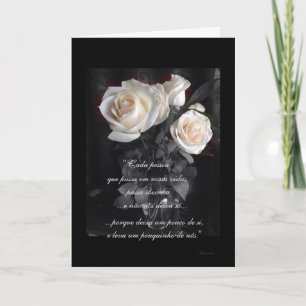 Portuguese: Poema de Condolencias Card