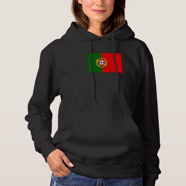 Portuguese Portugal Flag Pride Portuguese Flag Hoodie (Front)