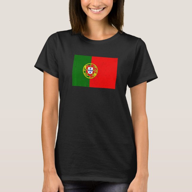 Portuguese Portugal Flag Pride Portuguese Flag T-Shirt (Front)