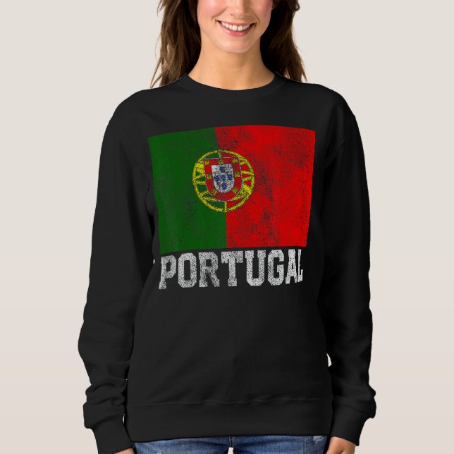 Portuguese Portugal Flag Pride Roots Country Famil Sweatshirt (Front)