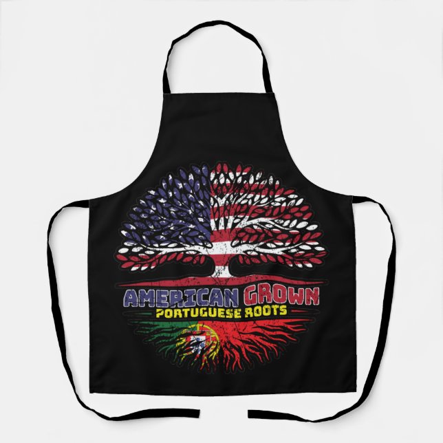 Portuguese Portugal US American USA United States Apron (Front)