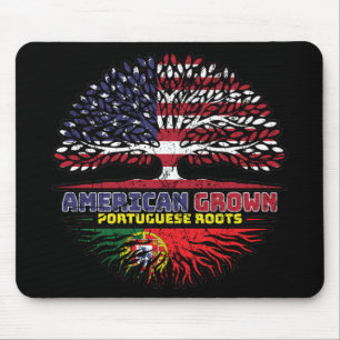 Portuguese Portugal US American USA United States Mouse Pad