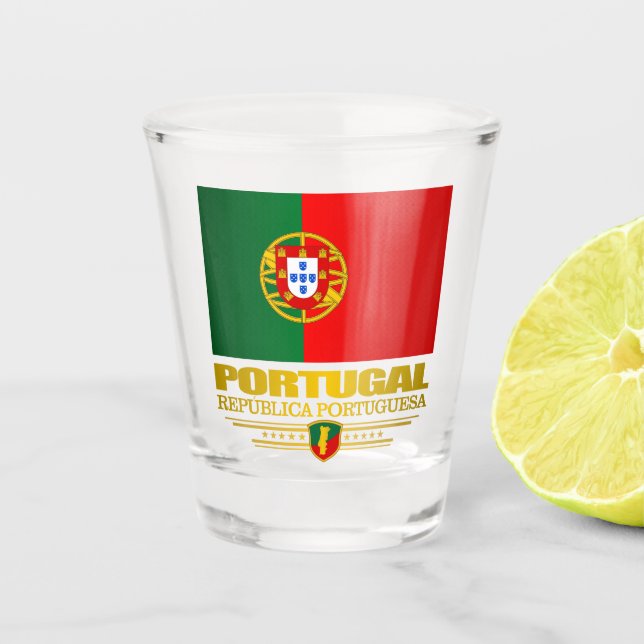 Portuguese Pride Shot Glass (Front)