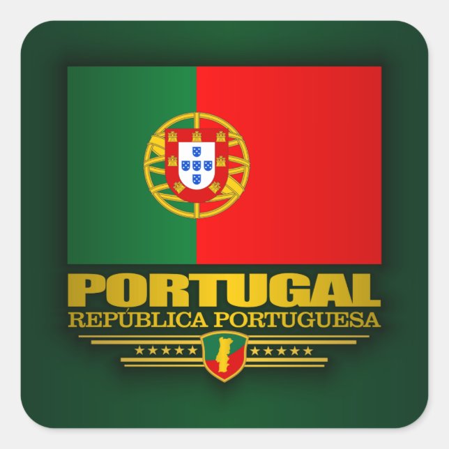 Portuguese Pride Square Sticker (Front)