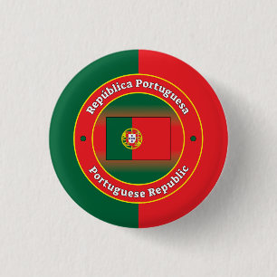 Portuguese Republic 3 Cm Round Badge