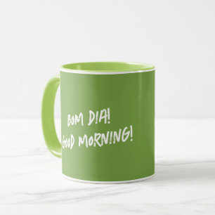 Portuguese Rooster Bom dia- Good morning quote Mug