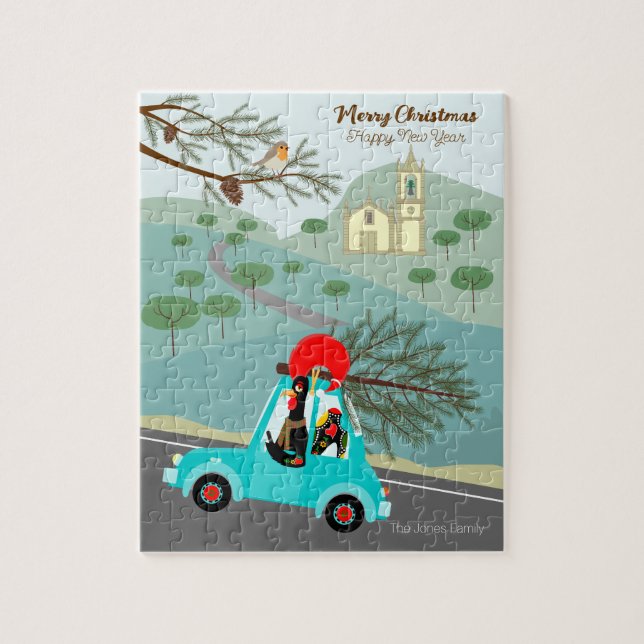 Portuguese Rooster Christmas festive ride Jigsaw Puzzle (Vertical)