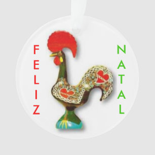 Portuguese* Rooster Christmas Ornament