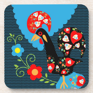Portuguese Rooster Coaster