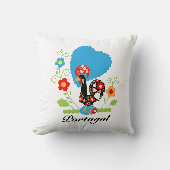 Portuguese Rooster Cushion (Front)
