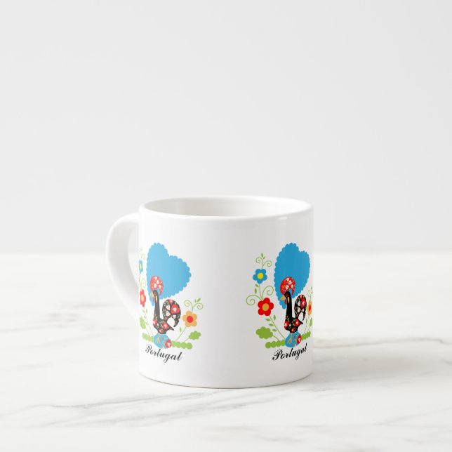 Portuguese Rooster Espresso Cup (Front Left)