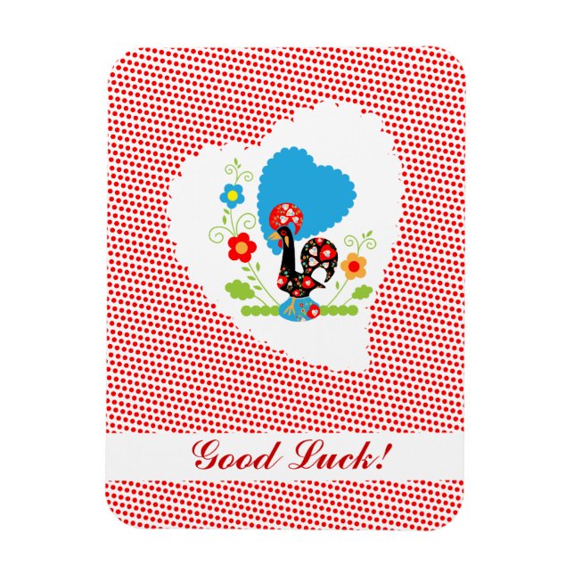 Portuguese Rooster Flexible Magnet (Vertical)