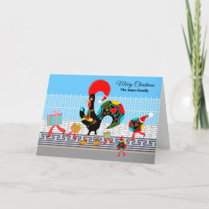 Portuguese Rooster Gifts and Baubles Parade Card