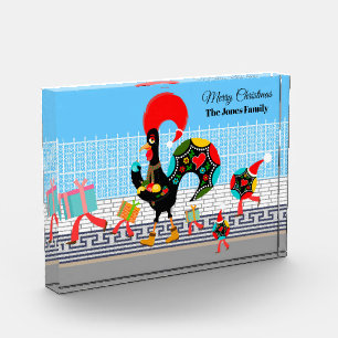 Portuguese Rooster Gifts and Baubles Parade Photo Block