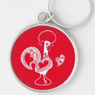Portuguese Rooster Good Luck - Boa Sorte Key Ring