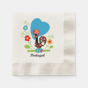 Portuguese Rooster Napkin
