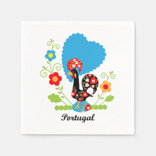 Portuguese Rooster Napkin